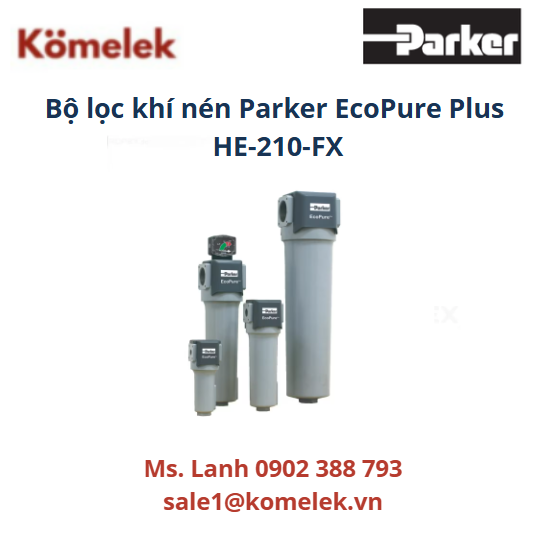 Bộ lọc khí nén Parker EcoPure Plus HE-210-FX Bộ lọc khí nén Parker EcoPure Plus HE-210-FX