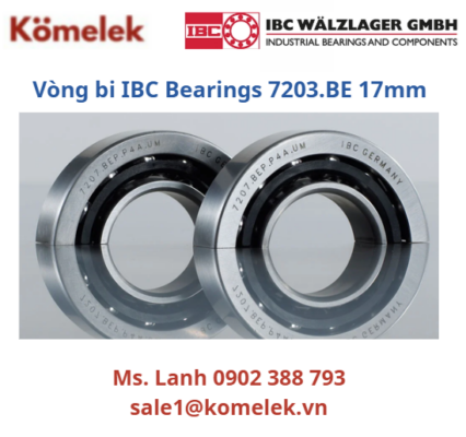 Vòng bi IBC Bearings 7203.BE 17mm