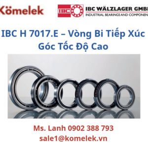 Ms. Lanh 0902 388 793 sale1@komelek.vn IBC H 7017.E – Vòng Bi Tiếp Xúc Góc Tốc Độ Cao