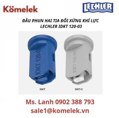 ĐẦU PHUN HAI TIA ĐỐI XỨNG KHÍ LỰC LECHLER IDKT 120-03